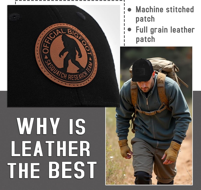 Kitcmat Store Mesh Bigfoot Hat for Men - Snapback Sasquatch Cap Adjustable Hunting & Hiking Hat Breathable Outdoor Gear - Image 4